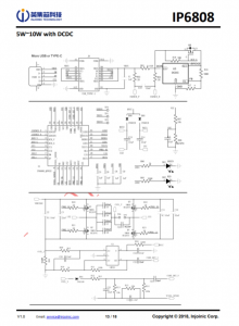 IP6808  符閤WPC V1.2.4協議7.5W/10W的無線電源髮射器