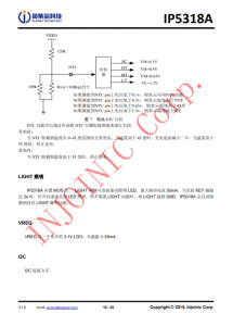 IP5318A  4.8A 充電、18W 放電、集成輸入輸齣快充功能移動電源 SOC