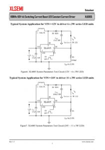 XL6005E1  180KHz 60V 4A 开关电流升压 LED 恒流驱动器