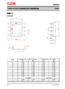 XL3001E1  220KHz 40V 3A开关电流降压型LED恒流驱动器