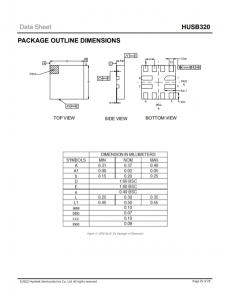 HUSB320  USB Type-C 端口控制器，带 我 2C 和 GPIO 控制