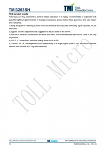 TMI3253SH  1MHz 18V 3.0A衕步COT降壓型轉換器