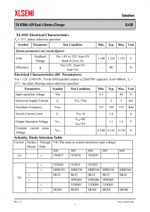 XL4101E1  3A 150kHz 40V 降压锂电池充电器