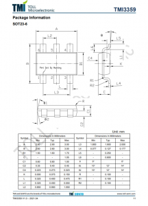 TMI3359  1.5MHz、30V、1.2A FPWM衕步降壓型轉換器