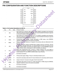 HP3600  双通道隔离式栅极驱动器IC