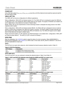 HUSB320  USB Type-C 端口控制器，带 我 2C 和 GPIO 控制