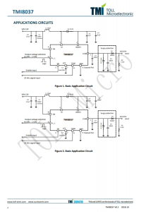 TMI8037  500mA LNB-電源與控製電壓 調節器