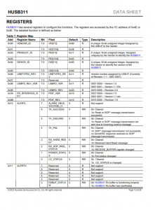 HUSB311  可編程 USB Type-C PD 控製器