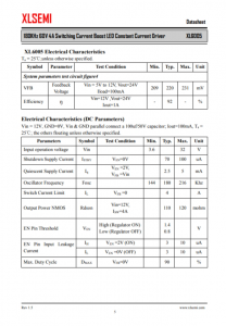 XL6005E1  180KHz 60V 4A 开关电流升压 LED 恒流驱动器