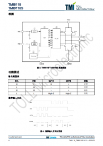 TMI8118S   7V 单通道直流马达驱动芯 