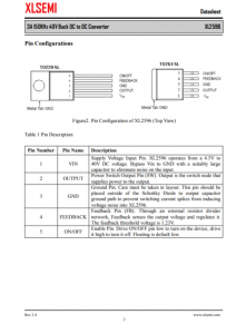 XL2596T-12E1   3A 150KHz 40V 降壓 DC-DC 轉換器