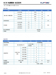 B2405S-1WR3  输入电压21.6V~26.4V 输出电压5V输出功率1W200mA 