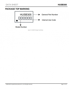 HUSB305  USB Type-C 源控制器 带电源开关