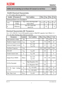 XL6013E1  400KHz 60V 2A 开关电流升压 LED 恒流驱动器