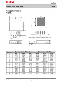 XL1507-5.0E1  3A 150KHz 40V 降壓 DC-DC 轉換器