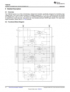 TXB0108RGYR   具有自动方向感应和 +/-15kV ESD 保护的 8 位双向电压电平转换器