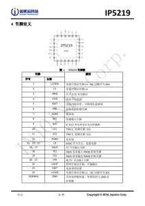 IP5219 2.1A 充电 2.4A 放电集成 TYPE_C 协议移动电源 SOC