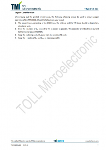TMI3113D  1.0MHz、3.5A衕步降壓型轉換器