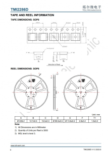 TMI2286D  寬輸入範圍降壓衕步 DC/DC轉換器，帶有外部PMOS驅動器