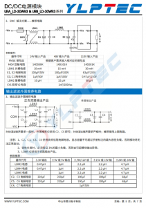 URB2424LD-30WR3  输入电压9V~36V 输出电压24V输出功率30W1250mA 