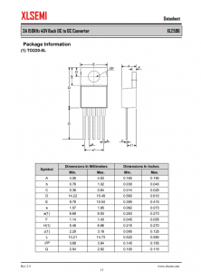 XL2596T-3.3E1  3A 150KHz 40V 降壓 DC-DC 轉換器