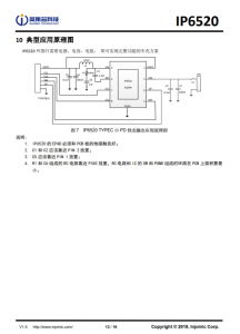 IP6520  20W PD 输出，集成多种快充输出协议