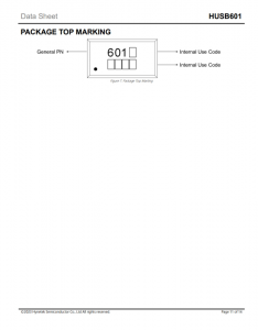 HUSB601  快速充电协议控制器 用于 USB Type-A