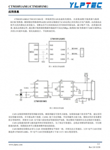 CTM1051AMG  超小體積CAN隔離高速收髮模塊