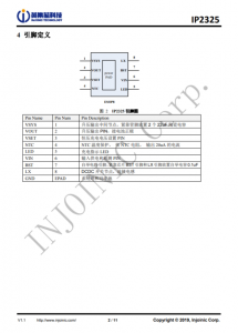 IP2325_1A  5V 輸入雙節串聯鋰電池陞壓充電 IC