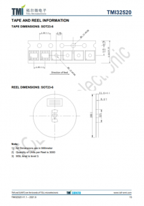 TMI32520  1MHz 18V 2A衕步COT降壓型轉換器 強製PWM操作