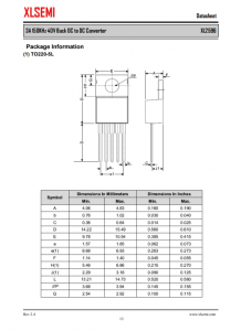 XL2596T-12E1   3A 150KHz 40V 降壓 DC-DC 轉換器