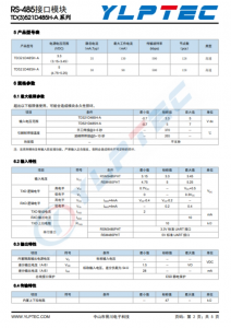 TD321D485H-A  RS-485᧛ਙ⁗ඍ TD(3)521D485H-A 系列