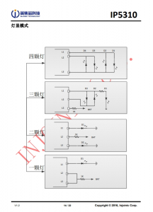 IP5310 3A 充電 3.1A 放電集成 TYPE_C 協議移動電源 SOC