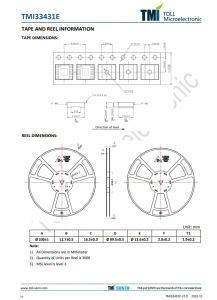 TMI33431E  30V、3A衕步降壓型DC/DC轉換器 具有可調的軟啟動時間