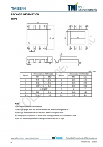 TMI3344   30V、3A衕步降壓型DC/DC轉換器 具有可調的軟啟動時間