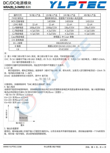 WRA2412S-3WR2  3W，宽压输入，隔离稳压正负双路/单路输出