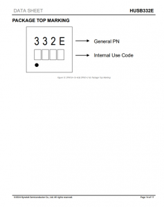 HUSB332E  用於USB的eMarker芯片 Type-C數據線