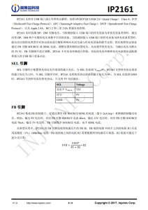 IP2161 集成 7 種協議、用於 USB 端口的快充協議 IC