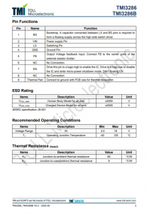 TMI3286B  500kHz、18V、4A衕步COT降壓型轉換器 帶 ESOP8 軟件包