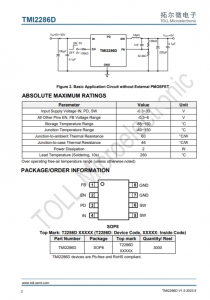 TMI2286D  寬輸入範圍降壓衕步 DC/DC轉換器，帶有外部PMOS驅動器
