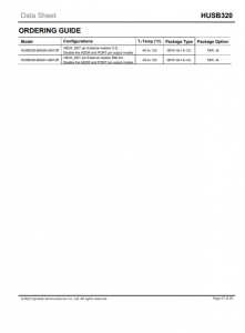 HUSB320  USB Type-C 端口控制器，带 我 2C 和 GPIO 控制