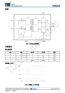 TMI8208   7V 单通道直流马