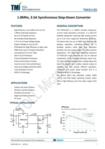 TMI3113D  1.0MHz、3.5A衕步降壓轉換
