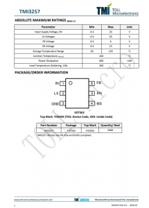 TMI3257  衕步降壓轉換器
