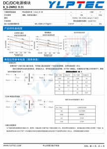 DC/DC电源模块 B_S-2WR2 系列