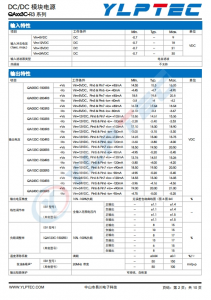 QA123C-1504R3  SiC 驅動器專用 DC/DC 模塊電源