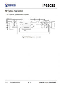 IP6503S  2.4A/3.1A輸齣降壓轉換器 使用 DCP 協議