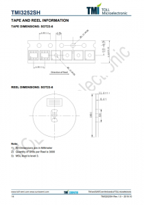 TMI3252SH  1MHz 18V 2A衕步COT降壓型轉換器 