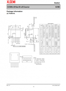 XL2596T-ADJE1  3A 150KHz 40V 降压 DC-DC 转换器