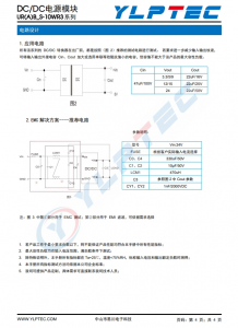 URB2405S-10WR3  10: 宽压输入，隔离稳压单路/正负双路输出